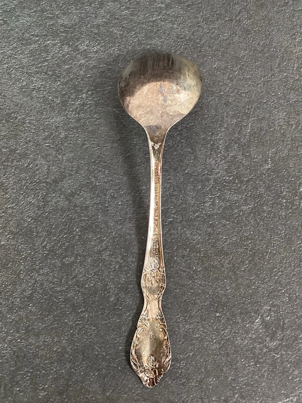 Vintage Silver Gravy Ladel, Sauce Ladle, Sugar Spoon Wm Rogers Grand Elegance